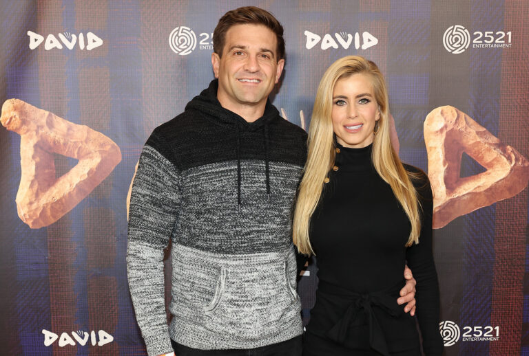 Tyler Zacharia (L) and Katie Zacharia attend the Nashville premiere of 'David' at AMC DINE-IN Thoroughbred 20 on December 14, 2025 in Franklin, Tennessee. (Terry Wyatt / Stringer via Getty Images)